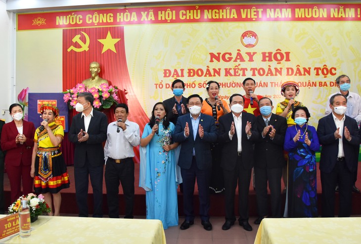 NA Chairman attends National Great Unity Festival 2021 in Hanoi  - ảnh 1