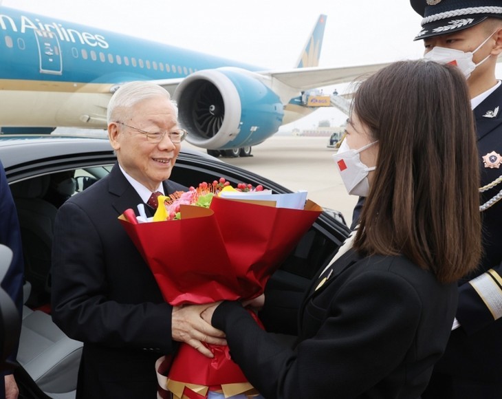 Nguyên Phu Trong arrive à Pékin - ảnh 1