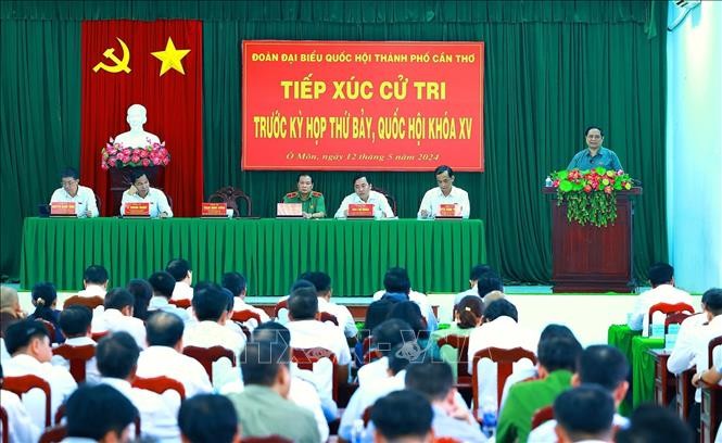 Pham Minh Chinh rencontre des électeurs de la ville de Cân Tho - ảnh 1