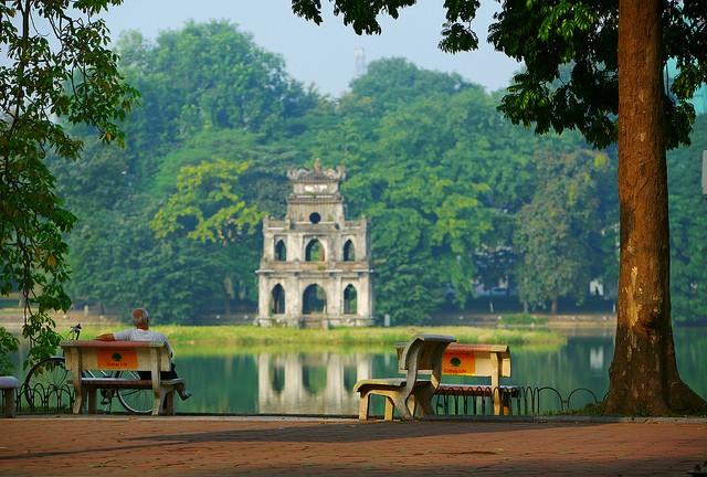 One day at Hoan Kiem Lake