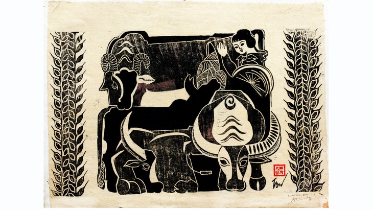 Wooden carved paintings exhibition by artist Tran Nguyen Dan - ảnh 3