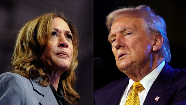 Trump, Harris neck and neck in NBC poll - ảnh 1