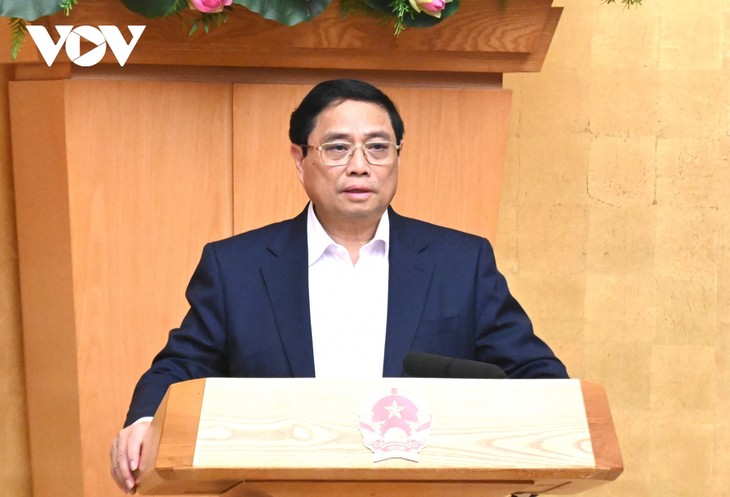 PM Vietnam, Pham Minh Chinh Memimpin Sidang Pemerintah Periodik Bulan April - ảnh 1