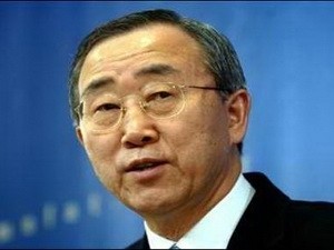 ເລຂາທິການໃຫຍ່ ສະຫະປະຊາຊາດ Ban Ki moon ຢ້ຽມຢາມ ປາກິດສະຖານ - ảnh 1