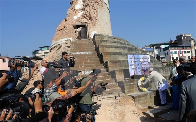 Nepalກໍ່ສ້າງບັນດາມໍລະດົກວັດທະນະທຳຄືນໃໝ່ພາຍເຫດຫຼັງແຜ່ນດິນໄຫວໜຶ່ງປີ - ảnh 1