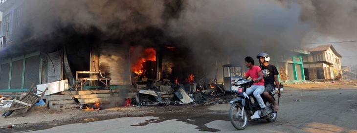 Myanmar verhängt Ausnahmezustand in Zentral - ảnh 1