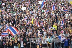 Thailand: Demonstranten sperren die Straßen in Bangkok - ảnh 1