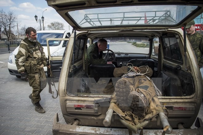 Auseinandersetzungen werden in der Ostukraine fortgesetzt - ảnh 1