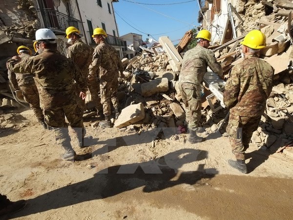 Nationale Trauerfeier für Erdbeben-Opfer in Italien - ảnh 1