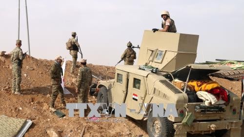 Irak führt Luftangriffe auf IS-Kämpfer in Syrien - ảnh 1