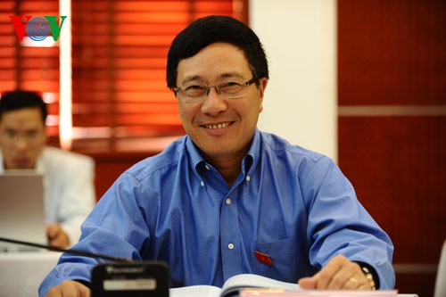 Vize-Premierminister Pham Binh Minh empfängt die spanische Botschafterin - ảnh 1