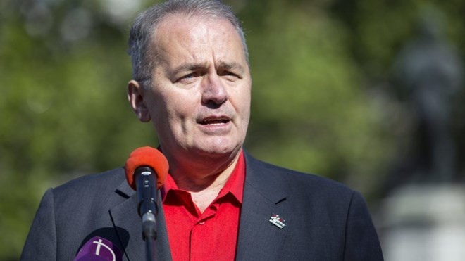 KPV-Generalsekretär Nguyen Phu Trong empfängt den Vorsitzenden der ungarischen Arbeiterpartei Gyula Thürmer  - ảnh 1