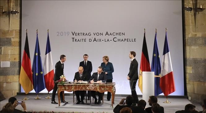 Deutschland und Frankreich unterzeichnen neuen Freundschaftsvertrag - ảnh 1