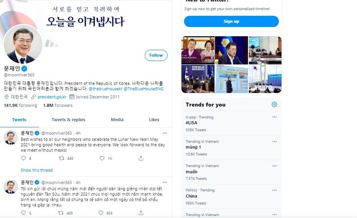 Staats- und Regierungschefs zahlreicher Länder wünschen Glück zum Neujahrsfest auf Vietnamesisch - ảnh 1