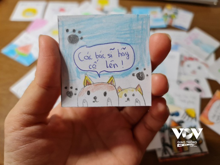 Liebesbotschaften von Kindern an die Front gegen die Epidemie - ảnh 4