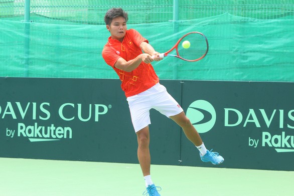 Das vietnamesische Tennis-Team gewinnt beim ersten Spiel gegen Jordanien im Davis Cup 2022 - ảnh 1