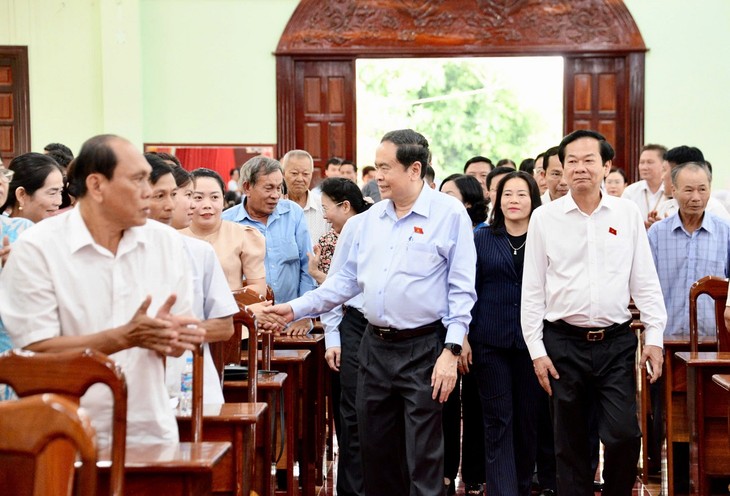 Parlamentspräsident Tran Thanh Man trifft Wähler in der Stadt Can Tho - ảnh 1