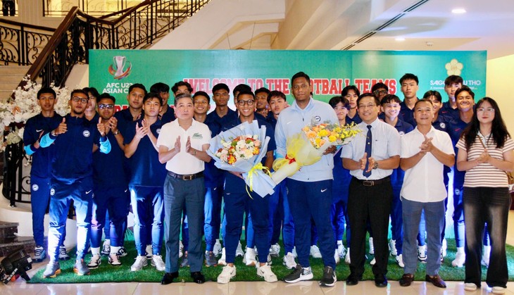 Die Gegner der vietnamesischen U23-Nationalmannschaft sind in Phu Tho eingetroffen  - ảnh 1