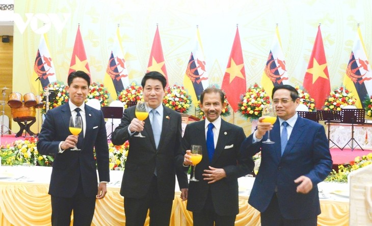 Staatspräsident Luong Cuong richtet Staatsbankett für den Sultan von Brunei aus - ảnh 1
