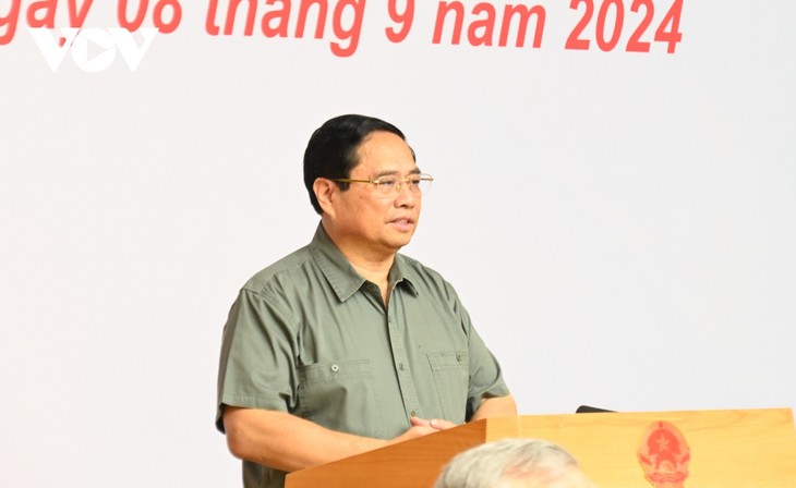 Yagi: Pham Minh Chinh exhorte les collectivités locales à accélérer la réparation des dégâts - ảnh 2