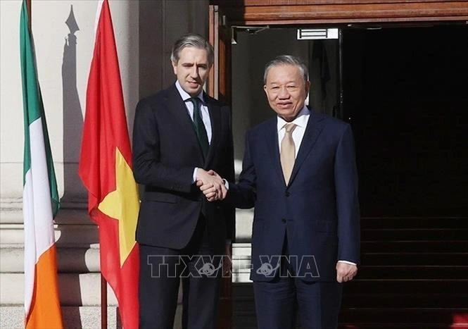 Fin de la visite d’État en Irlande du secrétaire général et président Tô Lâm  - ảnh 2