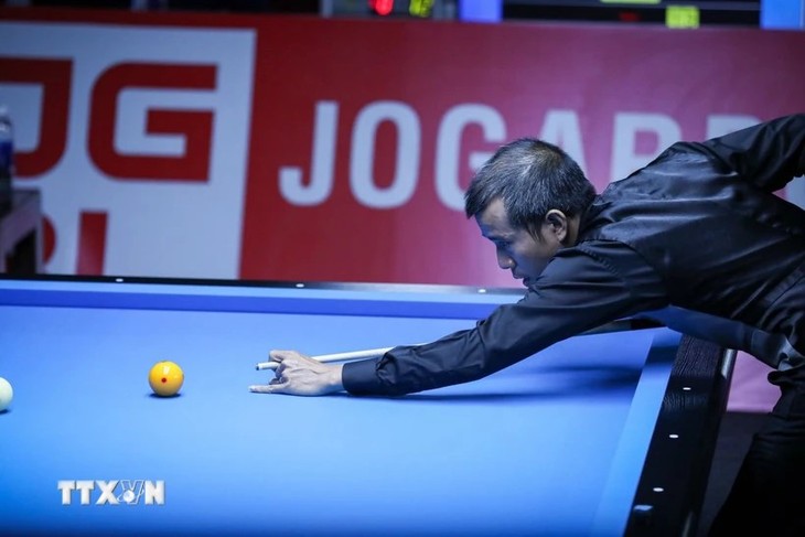 L’équipe vietnamienne se hisse en demi-finale du Mondial de billard carambole 3 bandes par équipes - ảnh 1