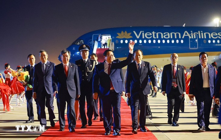 Le Premier ministre Pham Minh Chinh en Chine pour le sommet de l’OCS - ảnh 1