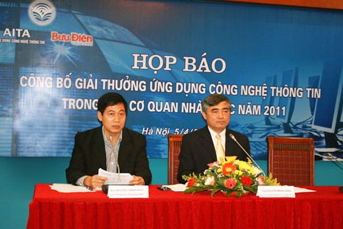 Giải thưởng ứng dụng công nghệ thông tin trong các cơ quan Nhà nước năm 2011  - ảnh 1