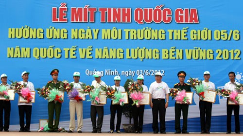 Lễ mít-tinh quốc gia huởng ứng ngày môi trường thế giới - ảnh 1