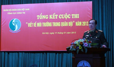 Tổng kết cuộc thi “Viết về môi trường trong quân đội” năm 2012 - ảnh 1