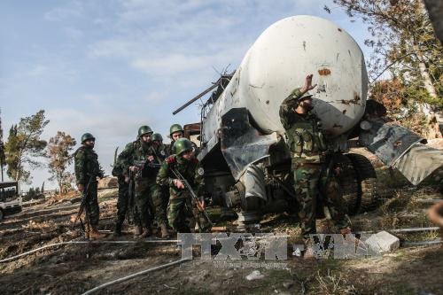 Tentara Pemerintah Suriah dihadang di Ghouta Timur sehingga 28 serdadu tewas - ảnh 1