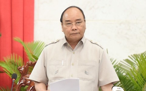 PM Vietnam, Nguyen Xuan Phuc melakukan temu kerja dengan pimpinan teras  Provinsi Hau Giang  - ảnh 1