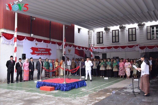 Upacara Bendera sehubungan dengan Hari Kemerdekaan Republik Indonesia (17/08/1945-17/08/2018) - ảnh 5