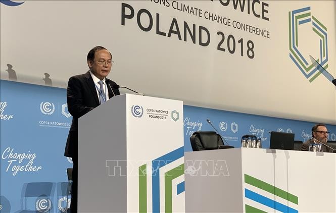 COP 24: Vietnam berseru supaya  melakukan kerjasama dan mengharmoniskan kepentingan dalam menghadapi perubahan iklim - ảnh 1