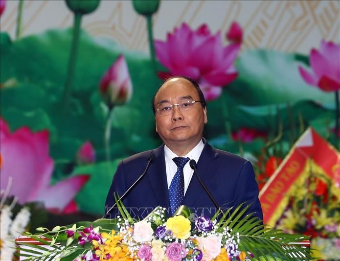 PM Vietnam, Nguyen Xuan Phuc menghadiri acara peringatan HUT ke-60 Berdirinya Tentara Penjaga Perbatasan Vietnam - ảnh 1