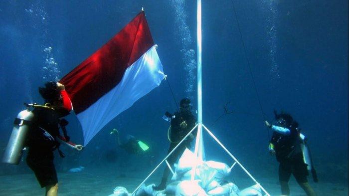 Berbagai cara pengibaran bendera sambut HUT Hari Kemerdekaan RI ke-74   - ảnh 3