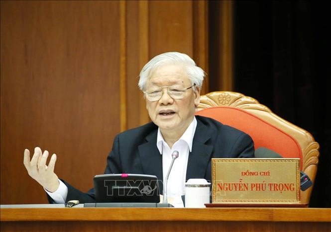 Sekjen, Presiden Vietnam, Nguyen Phu Trong memimpin konferensi kekaderan nasional - ảnh 1