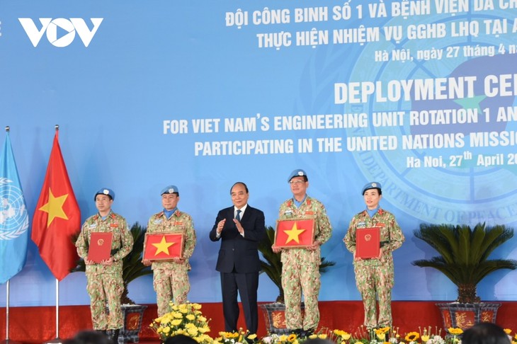 Ikut Pada Penjagaan Perdamaian PBB Menjadi Titik Cerah Dalam Hubungan Luar Negeri Multilateral Vietnam - ảnh 1