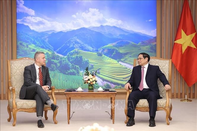 PM Pham Minh Chinh Temui Dubes Kerajaan Belgia Untuk Vietnam - ảnh 1