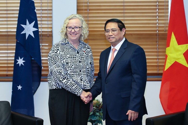 PM Vietnam, Pham Minh Chinh Beraudiensi dengan Ketua Majelis Tinggi Australia dan Temui Para Pemimpin Australia   - ảnh 2