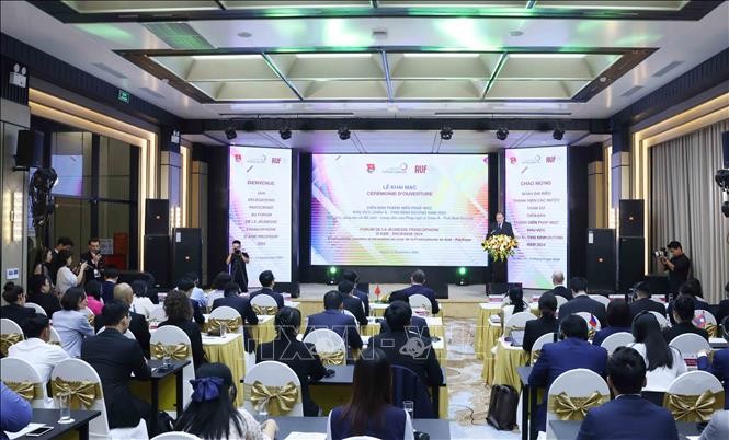 Pembukaan Forum Pemuda Francohponie Asia-Pasifik 2024 di Kota Hanoi - ảnh 1