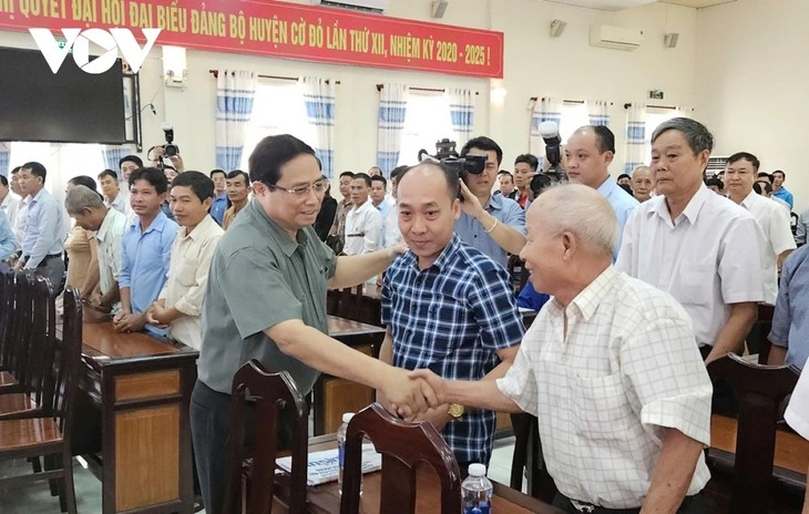 PM Pham Minh Chinh Lakukan Kontak dengan Para Pemilih Kota Can Tho setelah Persidangan ke-8 MN Vietnam - ảnh 1