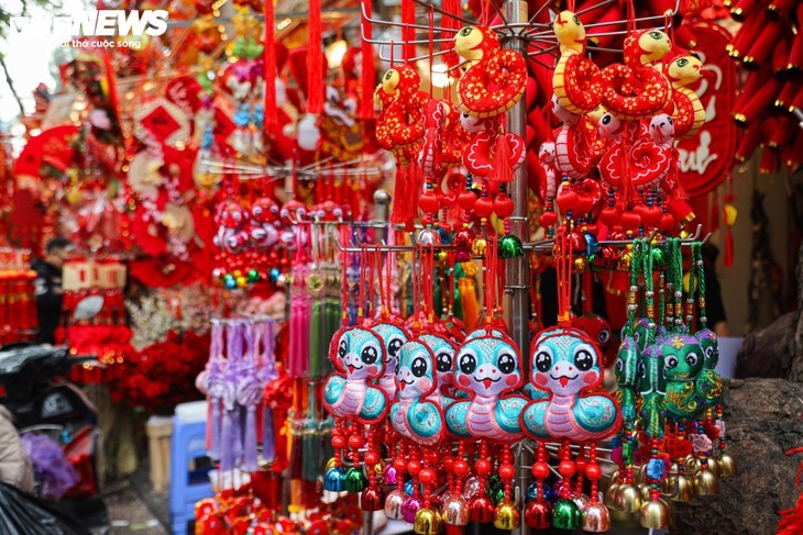 Jalan Hang Ma Penuh dengan Warna Hari Raya Tet - ảnh 14