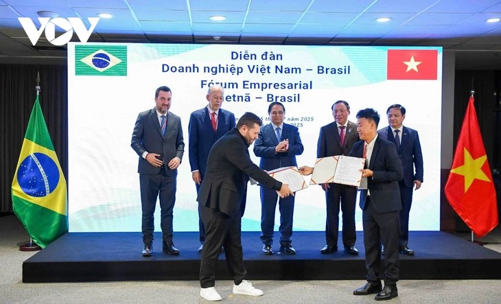 PM Vietnam, Pham Minh Chinh Hadiri Simposium Badan Usaha Vietnam – Brasil - ảnh 3
