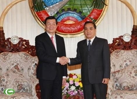 La presse laotienne a largement couvert la visite du président Truong Tan Sang - ảnh 1