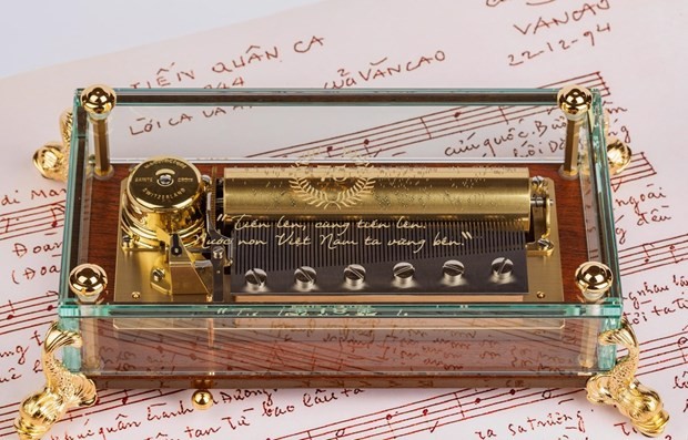 Swiss music box features Vietnam’s national anthem - ảnh 1