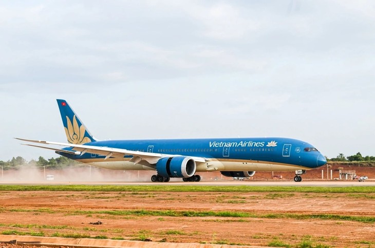 Vietnam's largest passenger jet lands at Long Thanh airport  - ảnh 1
