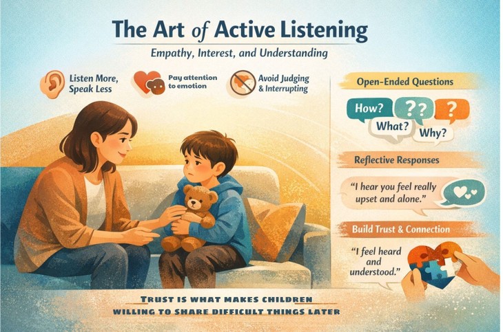 Attentive listening strengthens connection with your child - ảnh 2