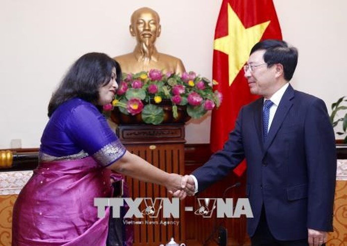 Deputi PM, Menlu Vietnam, Pham Binh Minh menerima Dubes Bangladesh, Samina Naz - ảnh 1