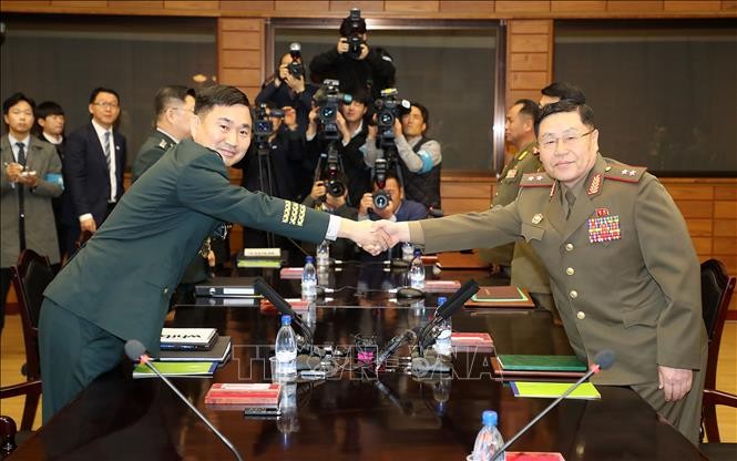 Dua bagian negeri Korea melakukan pembicaraan militer tingkat perwira tinggi - ảnh 1